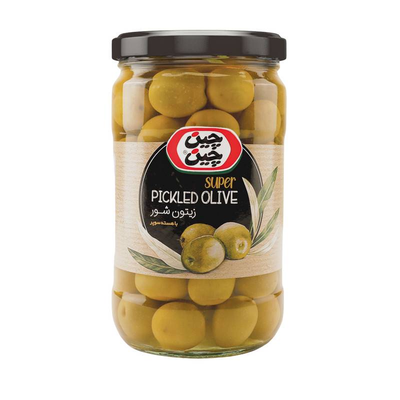 چین چین زیتون شور با هسته درشت 680 گرم